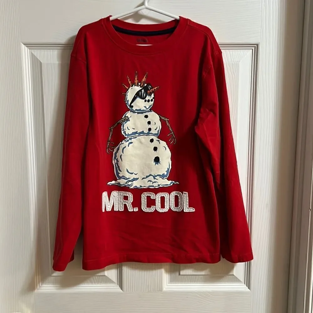 Gymboree size 10 Mr Cool snowman long sleeved shirt.